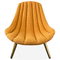 Customized Navy Lounge Chair , Yellow Jonathan Adler Brigitte Chair With Pad supplier